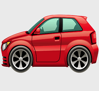 cartoon red car, compact cartoon vehicle, cartoon car design, red car illustration, animated vehicle graphic, playful car art, vibrant auto character