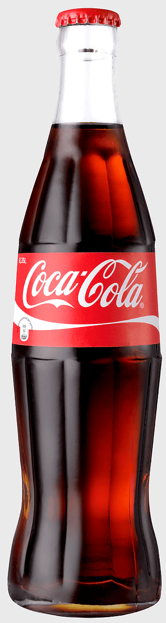 closed Coca-Cola bottle, Coca-Cola soft drink, glass bottle beverage, carbonated soft drinks, soda refreshment, iconic drink brand, fizzy cola refreshment