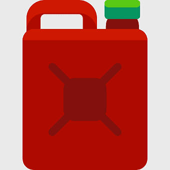 red jerrycan, gasoline canister, fuel container, petroleum storage, portable fuel tank, emergency fuel supply, vehicle refueling solution
