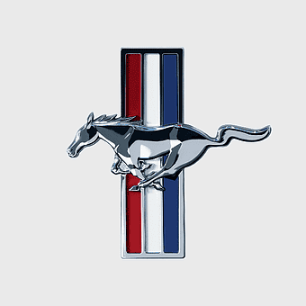 Mustang emblem, Ford car logos, automotive branding, classic car symbols, American muscle car badges, vehicle insignia designs, automotive heritage icons, png