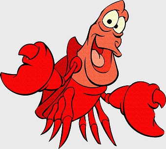 Sebastian cross-stitch pattern, under the sea embroidery, little mermaid character, easy cross-stitch designs, cartoon crab art, ocean-themed crafts, aquatic creature stitching