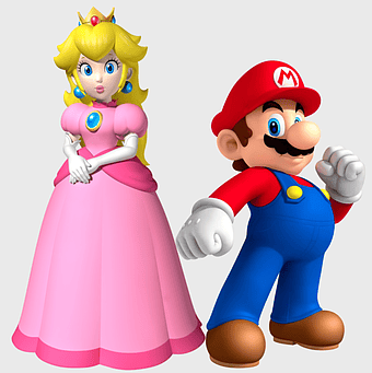 Princess Peach and Mario, Super Mario Bros characters, Mario and Princess Peach together, Mario Bros video game, Mario and Peach costume, Mushroom Kingdom heroes, Nintendo gaming icons