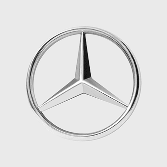 Mercedes-Benz emblem, luxury car logo, motor vehicle service symbol, certified pre-owned badge, automotive brand icon, high-end vehicle insignia, premium auto emblem design