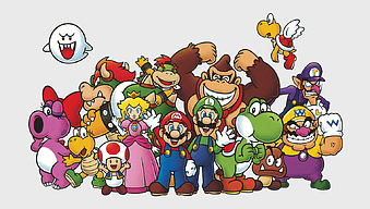 Mario Bros characters, Princess Peach Nintendo, cartoon video game art, Nintendo Switch gaming, Super Mario world, iconic gaming characters, holiday themed video games