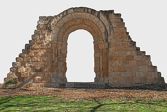 Medieval stone arch, ancient Roman ruins, historic landmark architecture, national heritage site, stone masonry structure, cultural heritage site, ancient civilization remnants