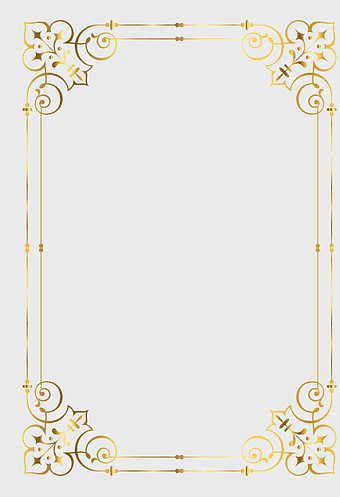 gold frame illustration, rectangle border frame, trendy gold frame, golden frame design, ornate decorative border, vintage frame style, elegant frame pattern, classic gold border