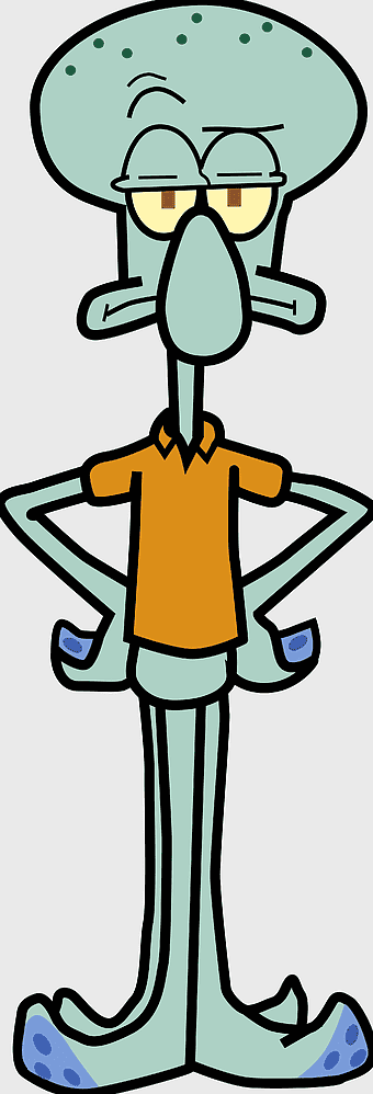 Squidward Tentacles, SpongeBob SquarePants characters, tentacle art, Krusty Krab crew, underwater cartoon art, sea creature illustration, animated marine life
