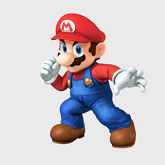 Super Smash Bros Mario, Nintendo 3DS Mario, Super Mario Bros character, Dr. Mario figure, Mario video game mascot, Mario action pose, Mario gaming icon