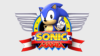 Sonic Mania logo, Nintendo Switch game art, Sonic the Hedgehog branding, video game desktop icon, retro gaming emblem, classic game character, digital entertainment design