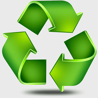paper recycling symbol, green recycling logo, waste management icon, recycling symbol emoji, sustainable packaging, eco-friendly business, environmental conservation graphics