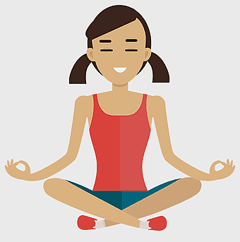 mindfulness for beginners, girl practicing meditation, calmness through mindfulness, simple meditation techniques, yoga for relaxation, mental wellness for kids, peaceful sitting posture