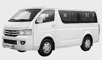 Foton View C2, compact van, light commercial vehicle, automotive exterior, white minibus, passenger transport, commercial van design