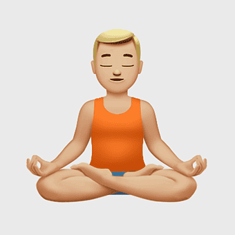 World Emoji Day Yogi, Yoga Lotus position, physical fitness, meditation, spiritual wellness, mindfulness practice, emoji character