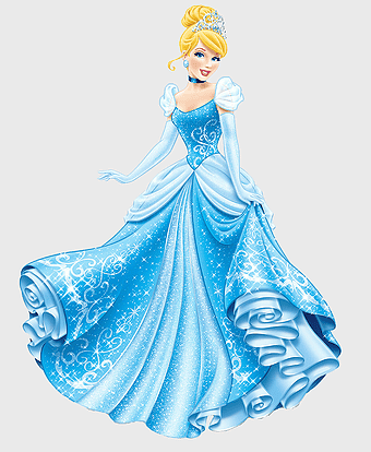 Disney Princess Cinderella illustration, Cinderella blue gown, Disney princess costume design, Cinderella party doll, fairy tale princess, royal ball gown, magical princess attire