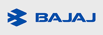 Bajaj Auto logo, blue company emblem, motorcycle brand symbol, electric blue trademark, automotive industry icon, vehicle manufacturer logo, three-wheeler company insignia