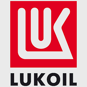 Lukoil logo, natural gas company, filling station brand, Lukoil petroleum, energy sector signage, corporate identity symbol, fuel industry emblem
