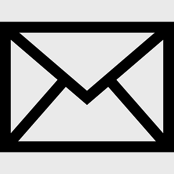 email envelope icon, letter logo design, black and white email symbol, flat design mail icon, communication graphic, simple email illustration, business correspondence icon