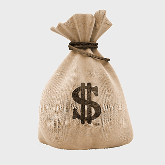 money bag, give money, beige money sack, dollar sign purse, financial wealth symbol, cash storage bag, burlap money container