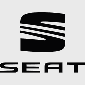 SEAT logo monochrome, SEAT car dealership branding, SEAT Altea Toledo Marbella, SEAT monochrome logo design, automotive brand symbols, car manufacturer logos, black and white car emblems