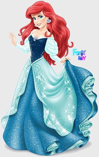 Ariel Disney Princess, Little Mermaid character, Disney fairytale adventure, princess Ariel figurine, royal blue gown, enchanted princess, fantasy character art