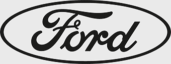Ford logo monochrome, Ford Motor Company emblem, Ford calligraphy design, Ford brand symbol, automotive logo design, classic car branding, vehicle manufacturer iconography