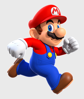 Super Mario Bros, Super Mario Run, Nintendo video game character, Mario action figure, iconic gaming mascot, classic video game hero, red hat and blue overalls