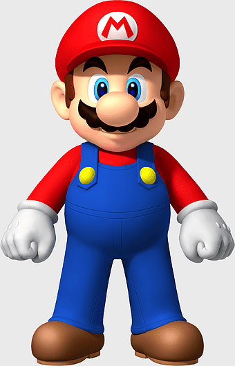 Super Mario Bros character, New Super Mario Bros Wii art, Mario cartoon illustration, Mario action figure, Nintendo gaming mascot, video game character design, classic gaming icon