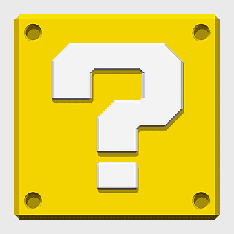 question mark block, New Super Mario Bros. 2, yellow square, mario series, interactive gaming icon, pixel art design, retro video game element