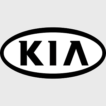 Kia Motors logo, Kia oval emblem, black and white car brand, Kia vehicle symbol, automotive logo design, car manufacturer insignia, luxury car badge