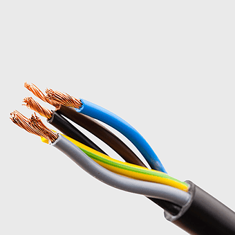 flexible electrical cable, multicore power cable, electrical wiring diagram, polyvinyl chloride insulation, copper conductor wires, industrial cable applications, electrical installation materials