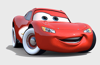 Lightning McQueen, Cars Pixar Film, race car character, Disney animated vehicle, cartoon car design, animated sports car, Pixar movie character