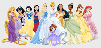 Disney Princess collection, Princess Aurora gown, Fa Mulan figurine, Megara doll, royal princess ensemble, fairytale character art, animated princess fashion