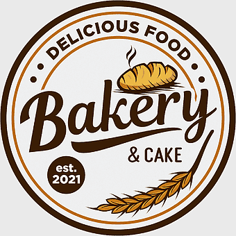 bakery logo, delicious food, cake, bread, artisan bakery, fresh baked goods, wheat symbol, png