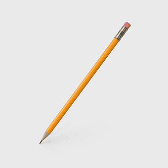 yellow pencil with eraser, pencil angle supplies, school office writing instruments, pencil material yellow, drawing tools, educational supplies, stationery items