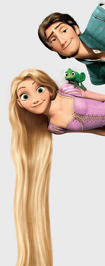 Rapunzel and Flynn illustration, Tangled video game characters, Disney Princess Rapunzel, long blonde hair, animated fairy tale scene, fantasy adventure game art, princess rescue story