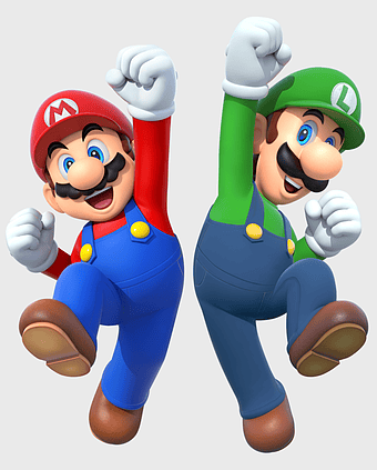Super Mario Bros characters, Luigi action figure, Mario Party Star Rush, Superstar Saga, Nintendo gaming mascots, cartoon video game heroes, iconic plumber duo