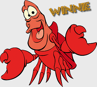 Sebastian the Crab, Little Mermaid character, red lobster cartoon, King Triton's friend, underwater animation art, sea creature illustration, marine life character design
