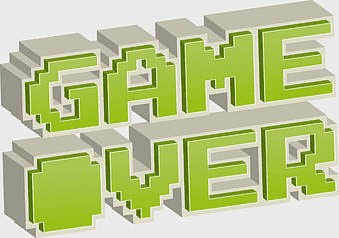 Super Mario World game over, Watch Dogs 2 arcade, video game remake text, amusement arcade game, pixel art design, retro gaming graphics, game over screen art