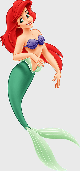 Ariel Disney Princess, Little Mermaid mermaid tail, cartoon girl character, mythical creature art, underwater fantasy, vibrant animation, classic Disney illustration