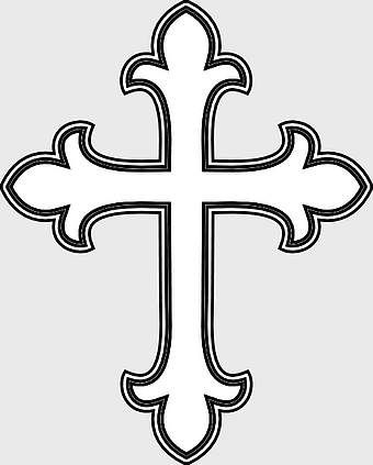 Christian cross drawing, free Celtic cross symbol, white cross symmetry, free content cross illustration, religious iconography, spiritual design, sacred geometry art