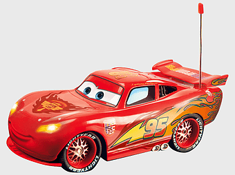 Lightning McQueen toy car, red sports car model, Pixar Cars character, McQueen toy model, children's play vehicle, racing car design, scale toy automobile