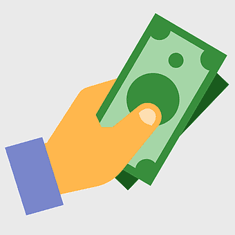 money bag icon, cash payment symbol, financial transaction image, banknote icon, currency exchange graphic, investment illustration, finance logo design