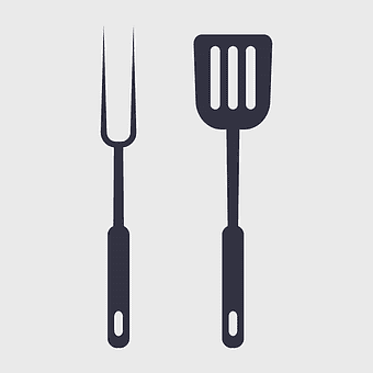 barbecue spatula, churrasco pitchfork, grilling tools, cooking cutlery, outdoor barbecue utensils, grill accessories, meat flipping tools