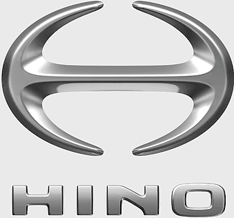 Hino Motors emblem, Hino Contessa logo, silver vehicle trademark, Hino truck symbol, automotive branding, commercial vehicle insignia, industrial transport logo