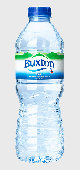 Buxton still water bottle, plastic mineral water bottle, drinking water label, bottled water price, clear water container, hydration beverage, eco-friendly water packaging