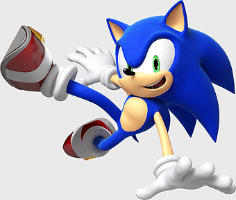 Sonic the Hedgehog character, Sonic video game art, Sonic Colors game figure, Sonic Mania mascot, Sega gaming icon, animated blue hedgehog, cartoon action hero