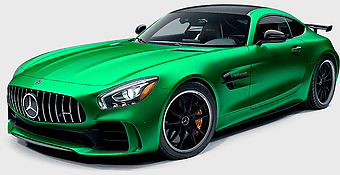 Mercedes-AMG GT R, 2018 Mercedes-Benz AMG GT, luxury sports car, high-performance vehicle, green supercar, sleek automotive design, premium coupe model