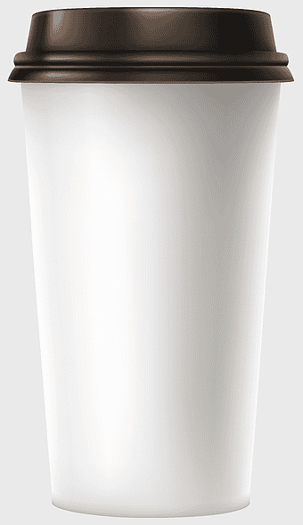 white plastic coffee cup, black lid coffee mug, disposable coffee cup, tableware drinkware, takeaway coffee cup, hot beverage container, eco-friendly coffee cup