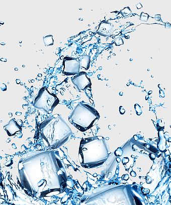 ice cubes splash, dynamic water spray, ice drops ripple, injection dynamic watermarks, frozen water effects, icy splash visuals, cold water dynamics