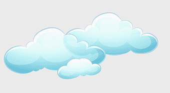 blue and white cloud illustration, cartoon cloud, light blue clouds, hand-painted sky, fluffy cloud art, serene sky ry, atmospheric cloud design